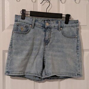 US Polo Assn. Light wash denim shorts size 6